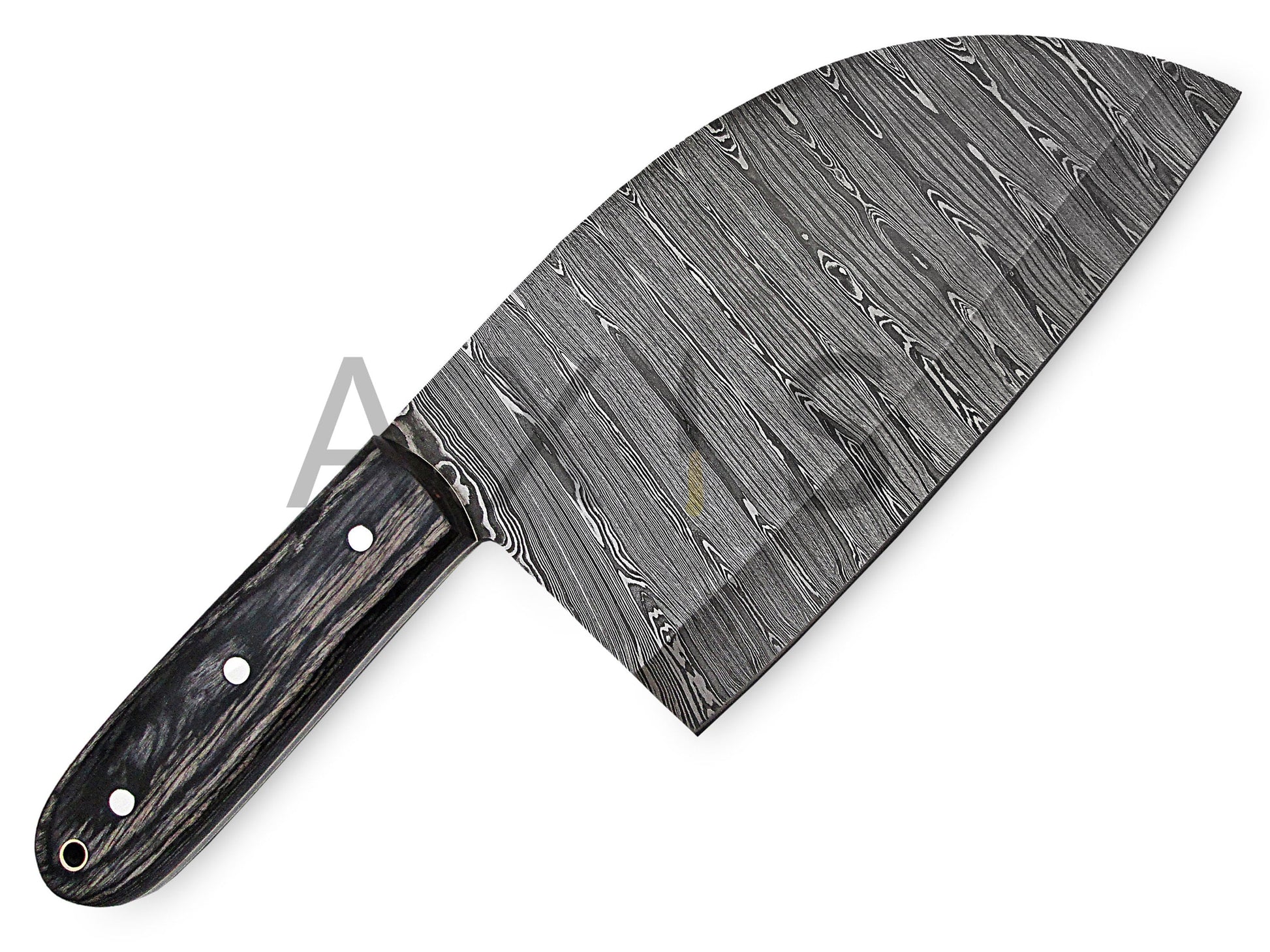 Kitchen Knife Mongolian Custom Handmade Cleaver Damascus Steel