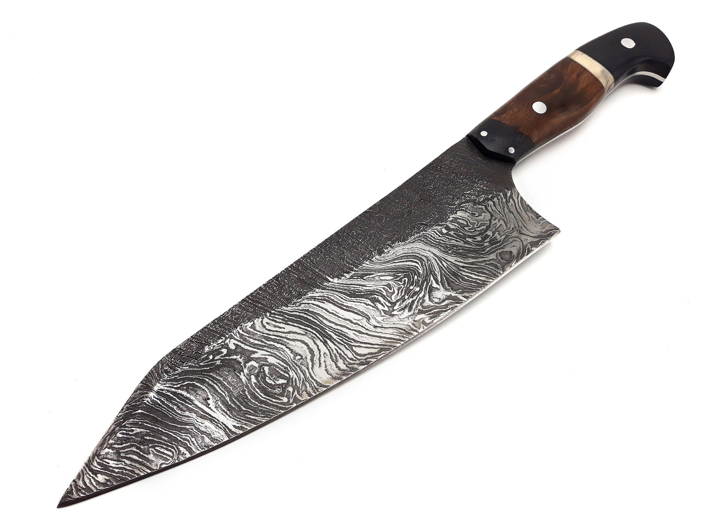 Damascus Steel, Chef Knife, Kitchen Knife, Handmade Knife, Christmas Gift, Father's Day Gift, Anniversary Gift, Butcher Knife